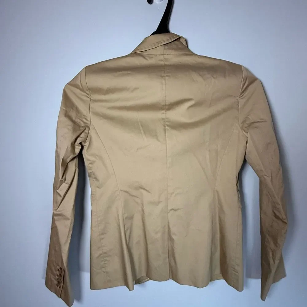 J. Crew Beige Cotton Classic Blazer Size 2